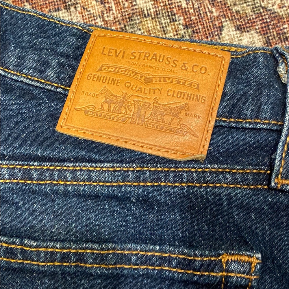 Classic High-Rise Straight Jeans in Dark Blue - Picture 5 of 14